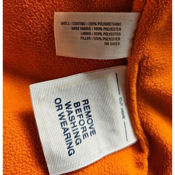 Old Navy Camo Puffer Vest Size M Kids Unisex. Orange Lining Zip Closure - Picture 6 of 6